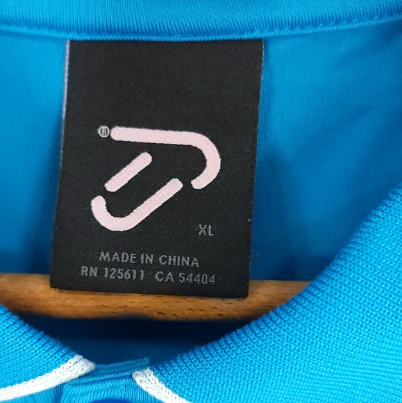 IJP Golf Polo Shirt Men's XL Blue Design by Ian Poulter Distressed - Picture 4 of 9